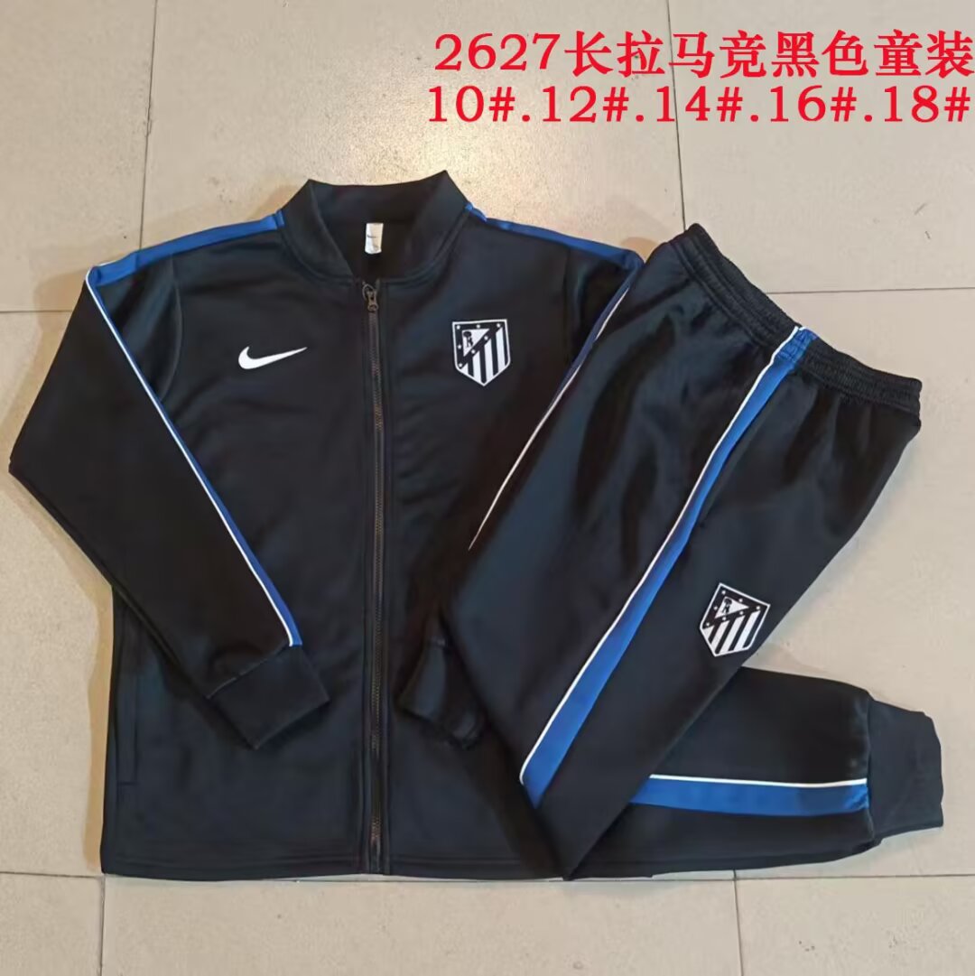 Kids Atletico Madrid 26/27 Tracksuit - Black/Blue/White